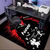 Custom Name Ghostface Horror Theme Rug for Living Room, Game Rooms, Office, Bedroom, Floor Mat Playful Design, fan gifts Christmas decor