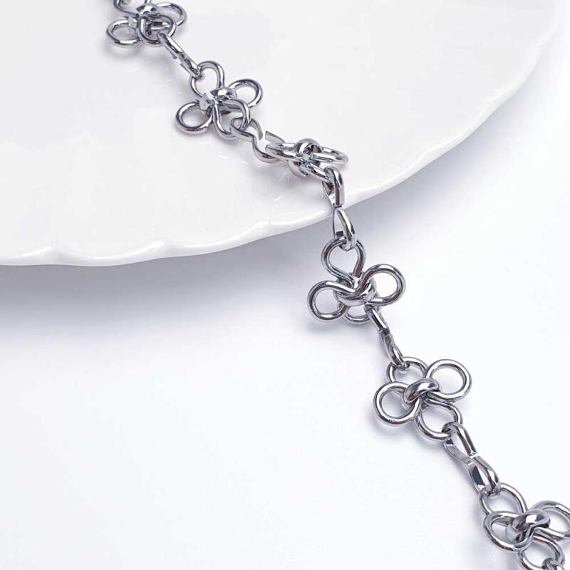 Surgical Steel Four-Leaf Clover Chain Accessory 1M