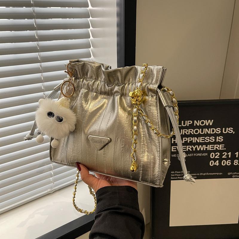 Bag Versatile Bag New Chain Crossbody Bag Ladies Folded Bag