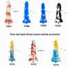 Dreikammer-Silikon-Penis-Masturbator - Erotisches Simulations-Sexspielzeug