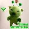 Green Alien Cat Plush Toy Stuffed Animal, Creative Ugly Cute Plushie Keychain For Gifts Green Alien Cat Plush Toy Stuffed Animal