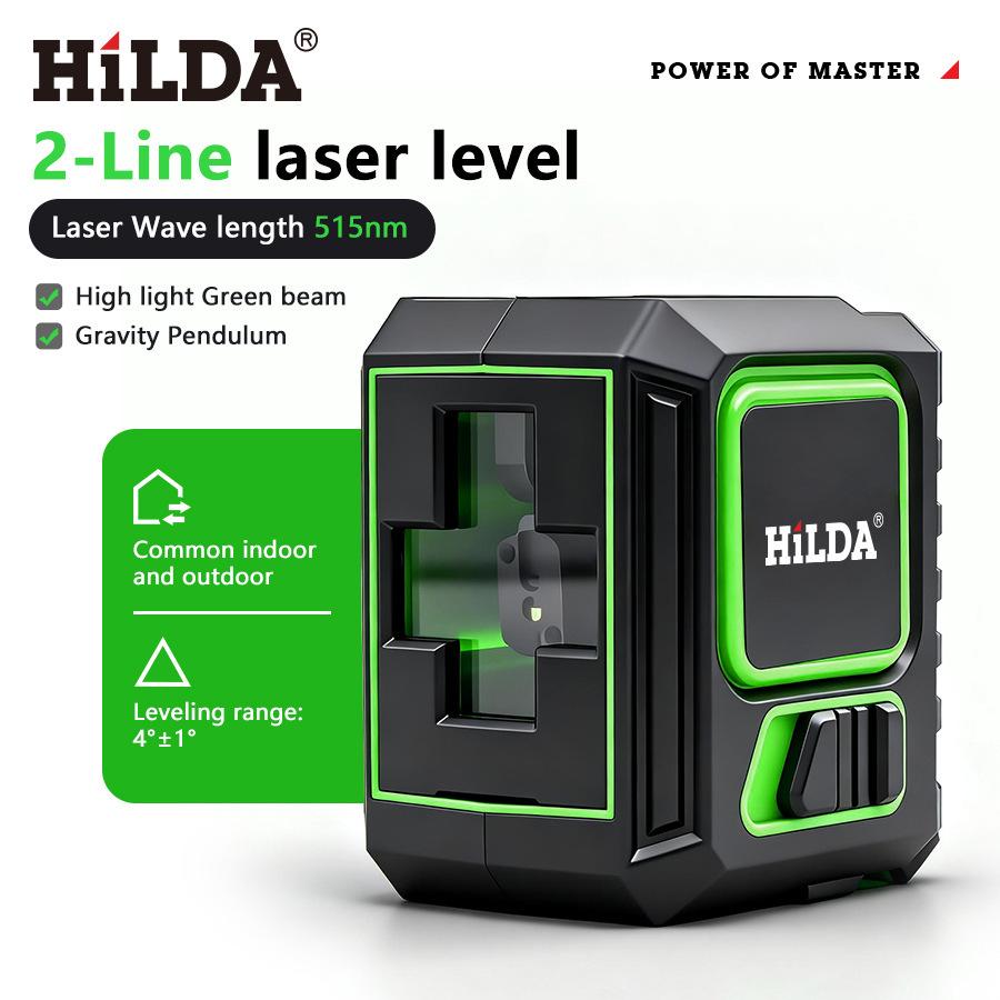 Hilda Indoor High Precision Laser Spirit Level for Tile Stickers