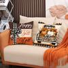 Höst Pumpa Kuddfodral Heminredning Linne Tryck Thanksgiving Högtid Prydnadskuddfodral Vardagsrum Soffa