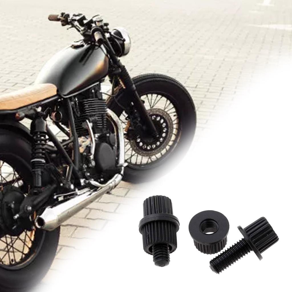 Sada 4 šroubů na motocyklovou registrační značku Nylonové šrouby Nylonové montážní sady na registrační značku Odolné pro dlouhodobé použití