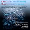 KEYSION Dongle Type C USB DAC AMP Audio HiFi Decoder Headphone Amplifier 2*CS43198 2*SGM8262 Chip 768kHz DSD256 3.5/4.4mm Output