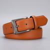 Men'S Belt Pu Simple Pin Buckle Belt Belt Men'S Belt