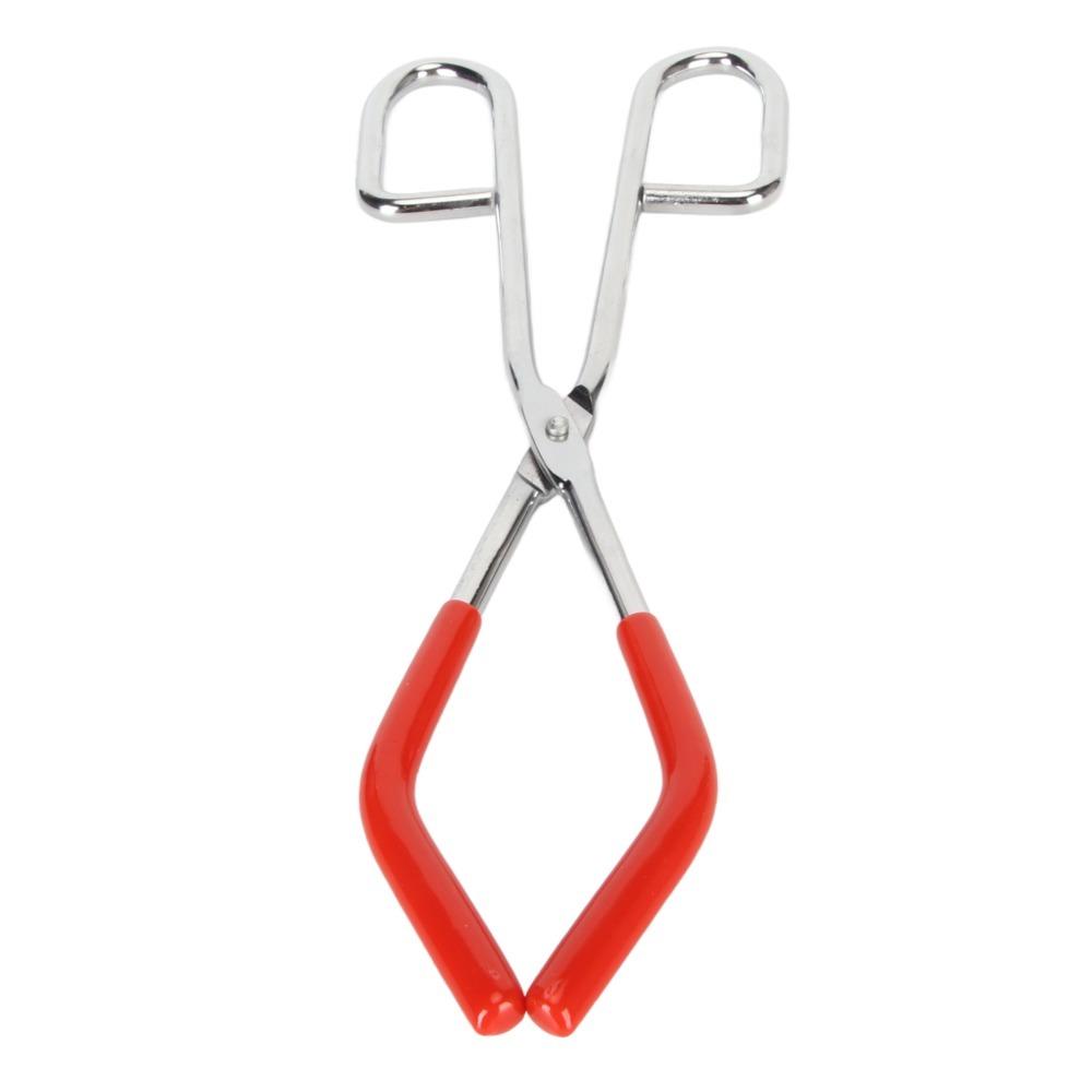 Chrome Plated Crucible Tongs Silver Lab Beaker Clamp Laboratory Tongs  Chemistry Experiment