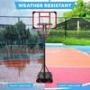 Portable HeightAdjustable Basketball Hoop System with Wheels and Fillable Base for Indoor Outdoor Use Adjustable from 70.5in To