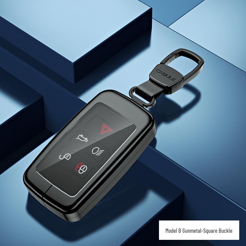 Metal Key Case for Land Rover & Jaguar: Fits Range Rover, Discovery Sport, and XJ Models