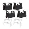 4 Sets Resin Semi-metal Bicycle Disc Brake Pads Black Bike Brake Pad Set Disc Brake Pads  Bike Brake