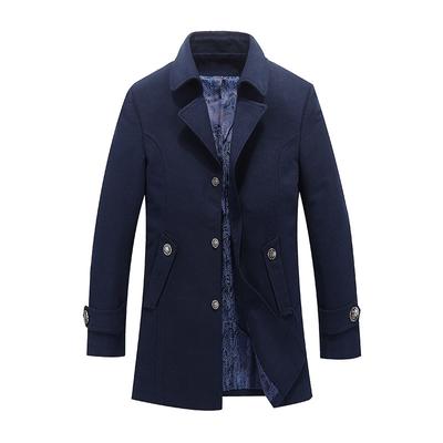 Men's Autumn and Winter Men's Long Coat Loose Large Size Business Men's Jacket Men's Clothing