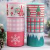 5-Yard Christmas Ribbon with Wire Edges - 63mm Decorative Craft Ribbon for Gift Wrapping