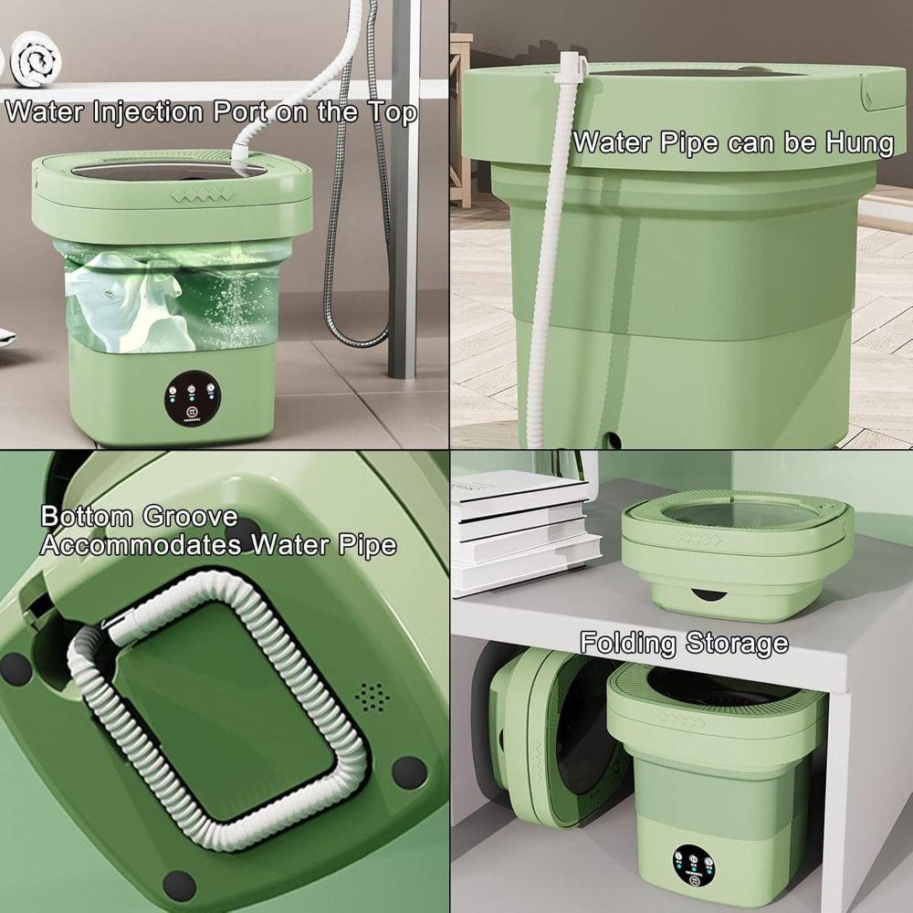 6.5L Mini Washer Powerful Decontamination Foldable Washer New Portable Washing Machine
