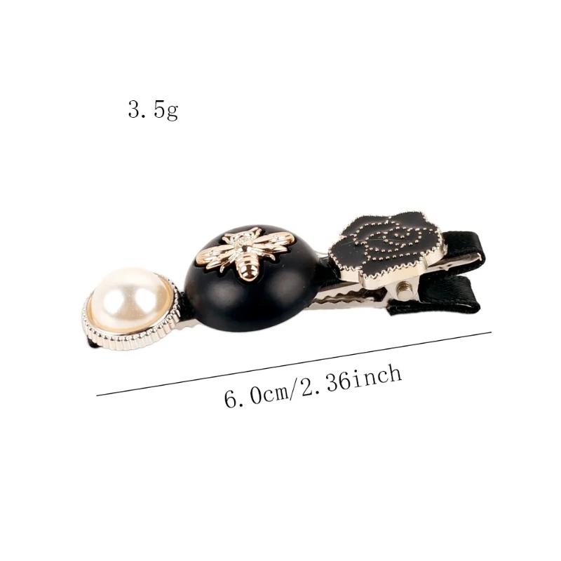 1 Set Fashion Hair Accessories Pearl Rhinestone Hairpin Bangs Clip for Girls Headdress Fixation Hairpin Women Hair Jewelry