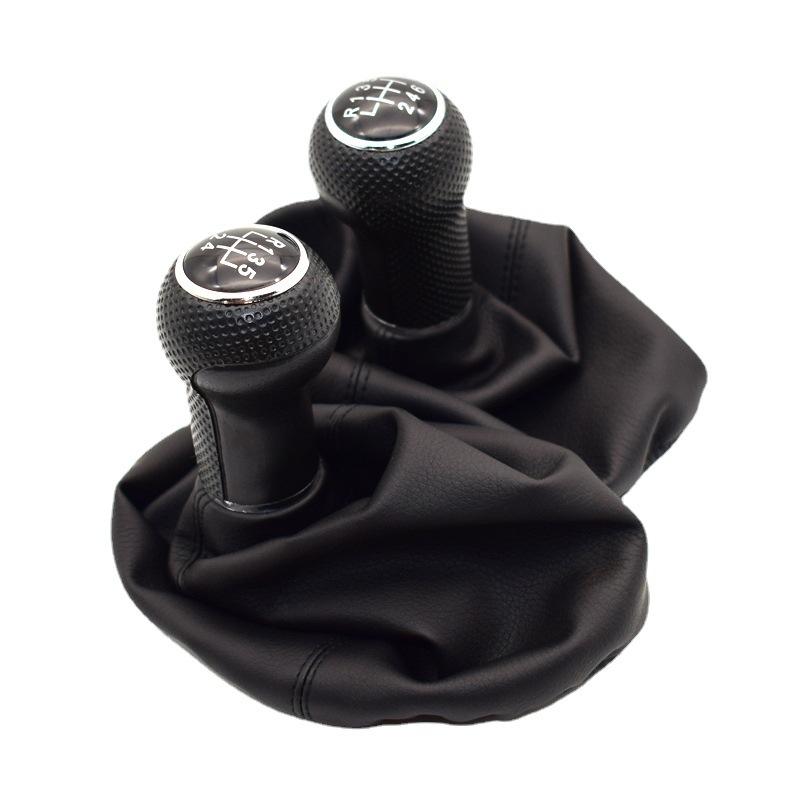 For Seat Ibiza 2002 2003 2004 2005 2006 2007 2008 2009 2010 Car-Styling 5 Speed Gear Stick Shift Knob with PU Leather Boot