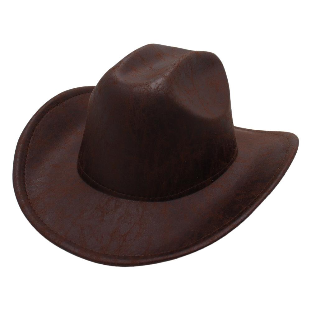 Warped Edge European And American Top Hat Western Cowboy Hat Texture Jazz Hat Felt Hat Handsome Top Hat Men And Women