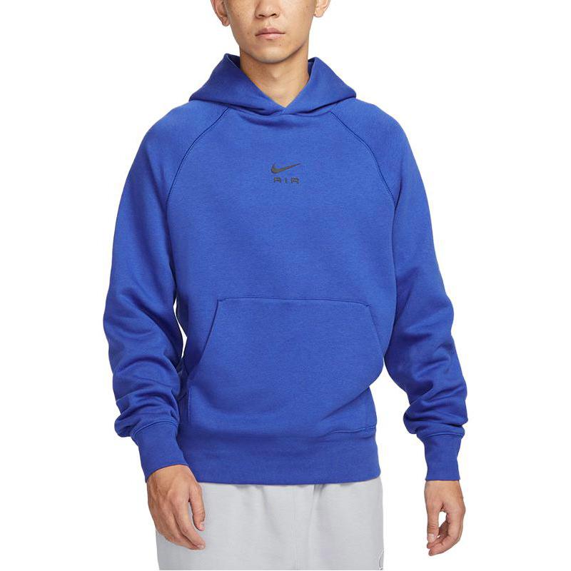 Nike Solid Color Fleece Lined Thermal Hooded Pullover Sweatshirt Men's Game Royal Blue FB7208-480