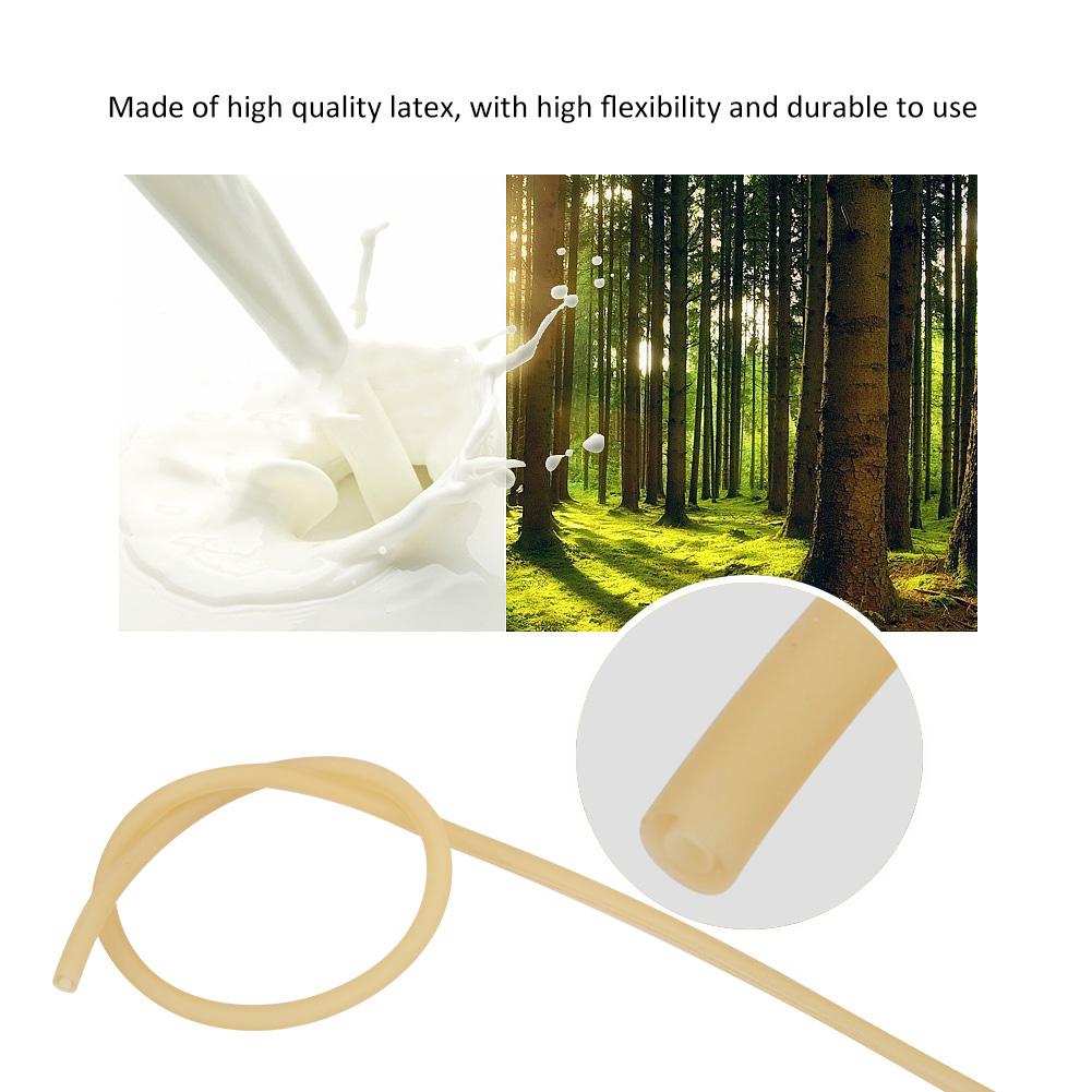 1 3 5M Natural Latex Elastic Soft S Tube Tubing Band for Hunting Shooting (1m)