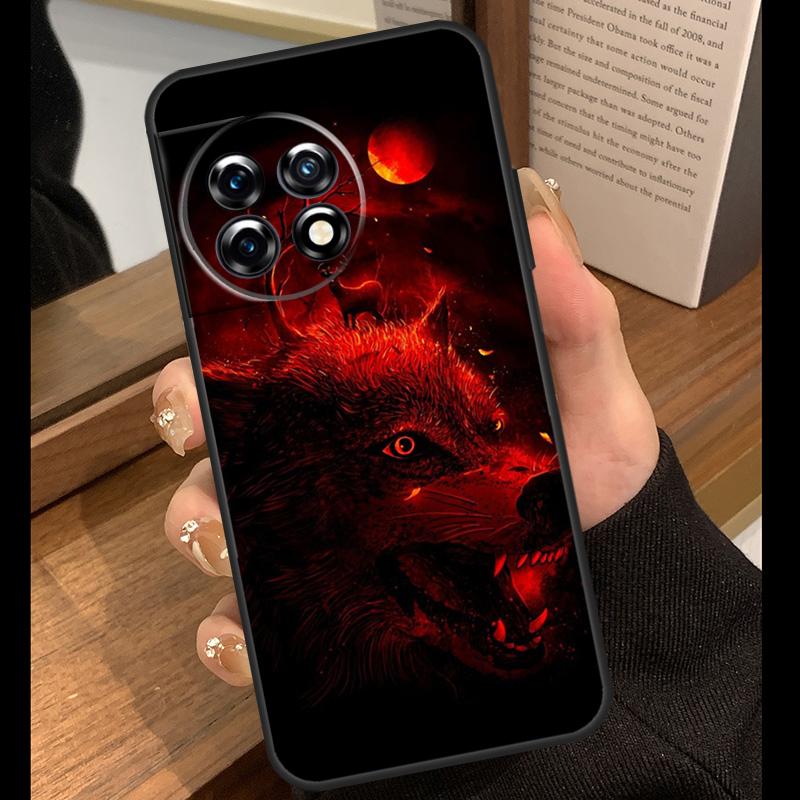 Angry Wolf Case For OnePlus Nord 2 2T CE 3 Lite N10 N20 Ace 8T 9R 9RT 10R 10T 11R 8 9 10 Pro 11 Cover