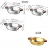 Thicken Fruits Salad Bowl Oval Noodle Bowl Stainless Steel Bowl  Fruit Dessert Serving
