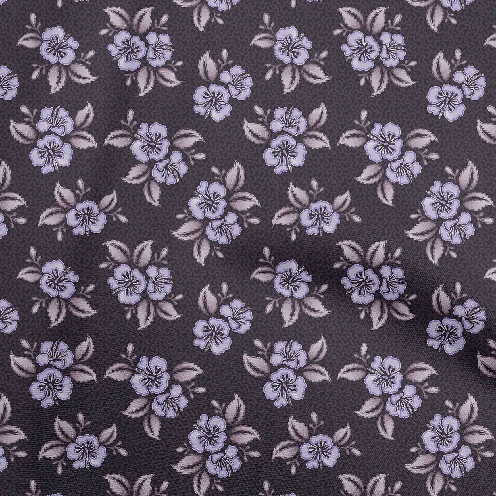 

oneOone бавовняна гнучка коричнева тканина з квітковим швейним матеріалом у крапку Тканина з принтом у дворі 40 дюймів 42 Inch Wide - Viscose Chiffon фіолетовий