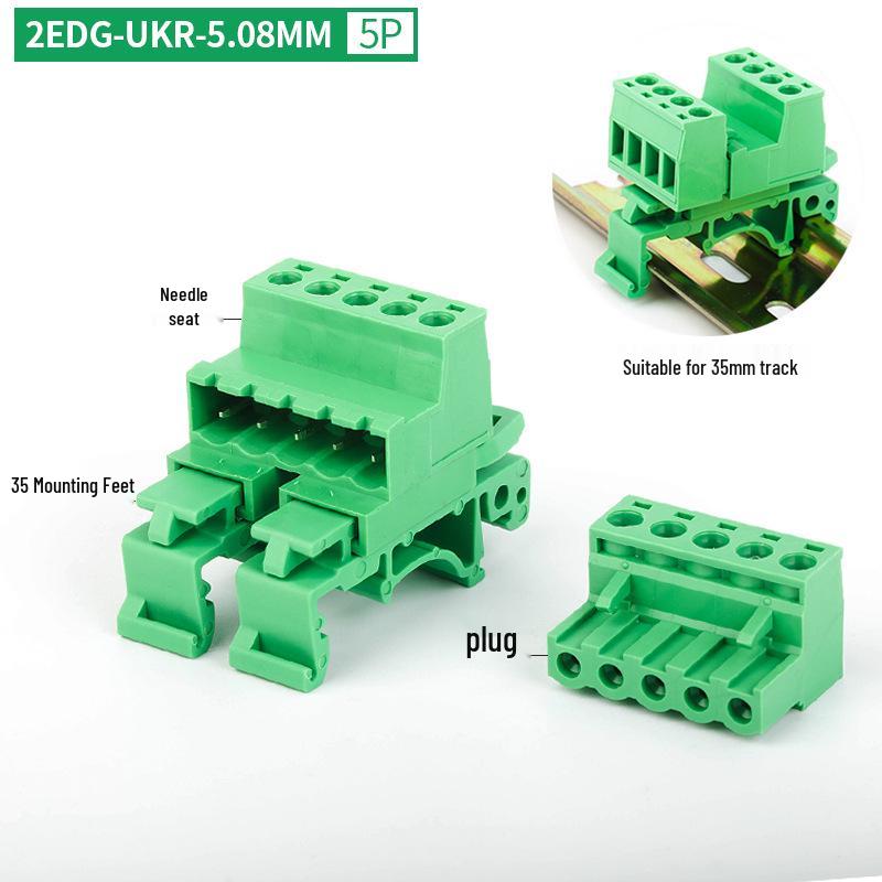 2EDG-UKR-5.08MM Plug-in Rail Guide Terminal Block Connector