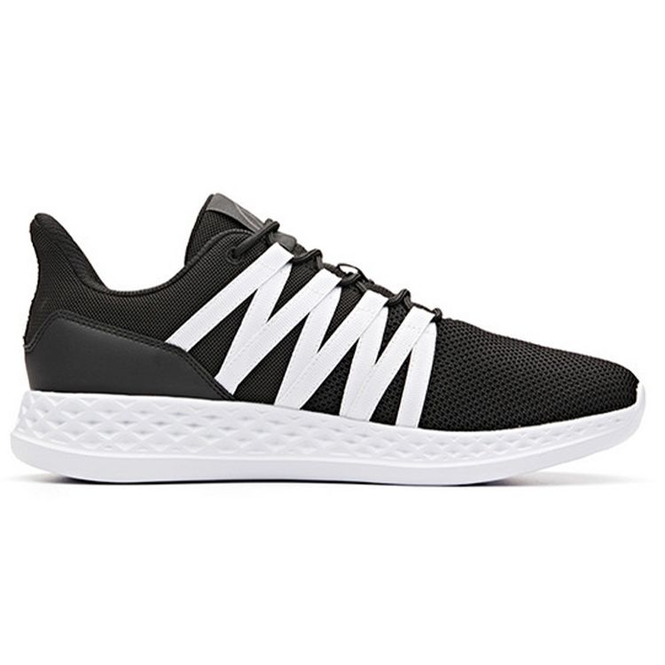 Anta Running Series Sports Casual Low-Top Running Shoes Men Sneakers Black White 91835527-1