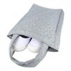 KIYOHARA Indoor Shoes Heart Quilt 19cm W x H x 5cm D Girls' Case, Design, Gray, Lightweight, 81g, 31.5cm (NRF05-SB)