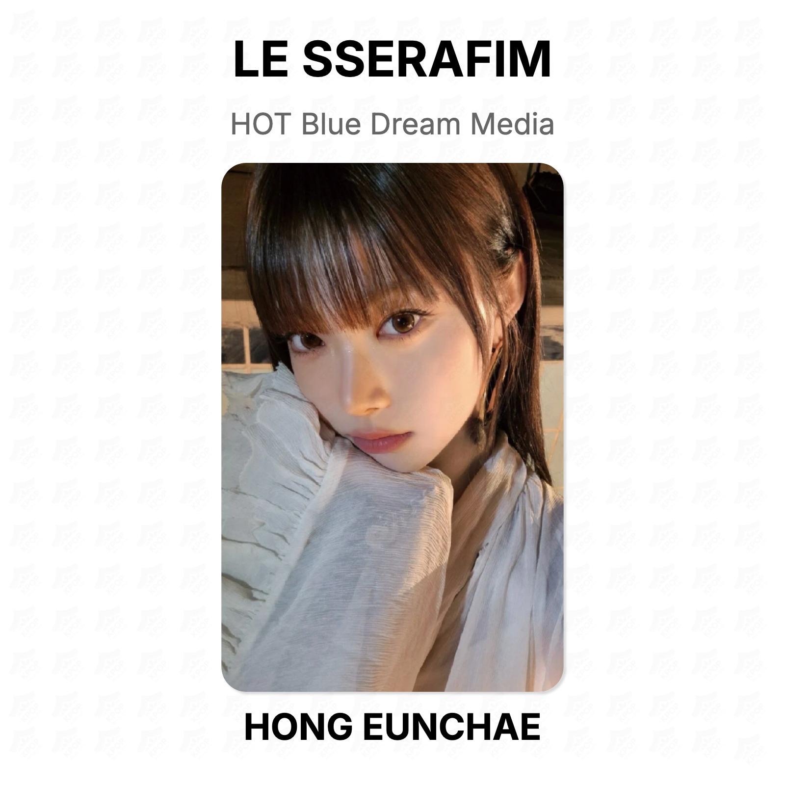 LE SSERAFIM HOT Blue Dream Media Official Photocard HONG EUNCHAE