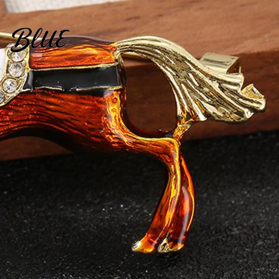 Animal Accessory 1/2Pcs Vintage Running Horse Brooch Sweater Cardigan Coat