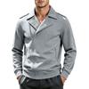 Men's Casual Jacket, Color Lapel -Lined Outerwear for Everyday Wear