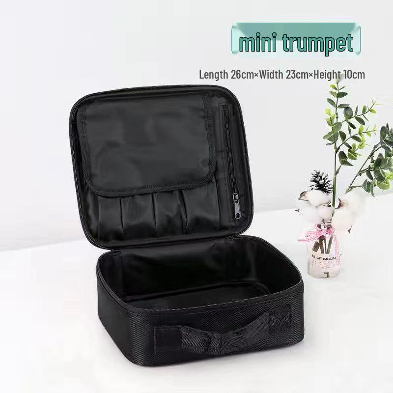 

Portable Professional Makeup and Nail Art Storage Bag – Large Capacity with Embroidery