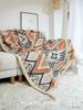 Bohemian Knitted Blanket Sofa Throw - Air Conditioning Bed Cover & Woven Leg Cover