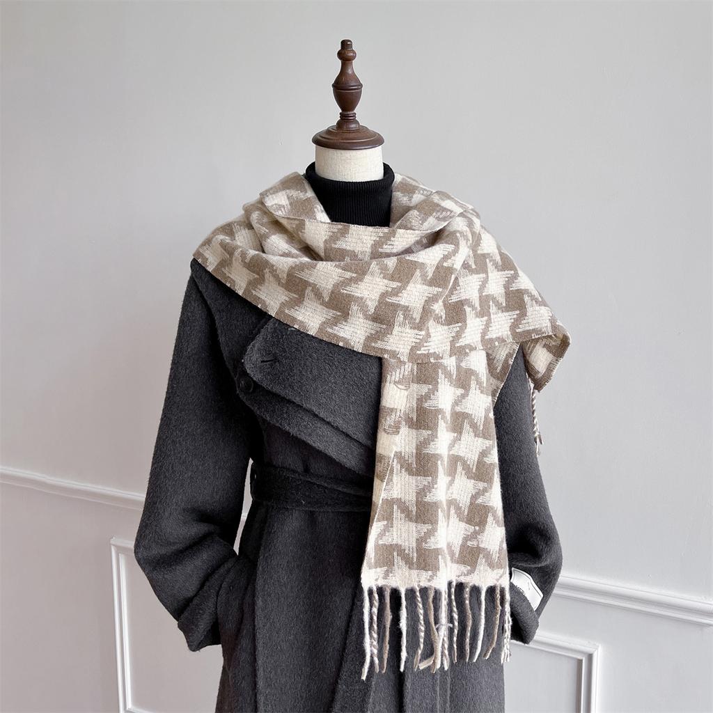 Luxury Winter Scarf Women Cashmere Warm Pashmina Brand Foulard Female Shawls Wraps Thick Soft Bufanda Poncho Scarves Stole