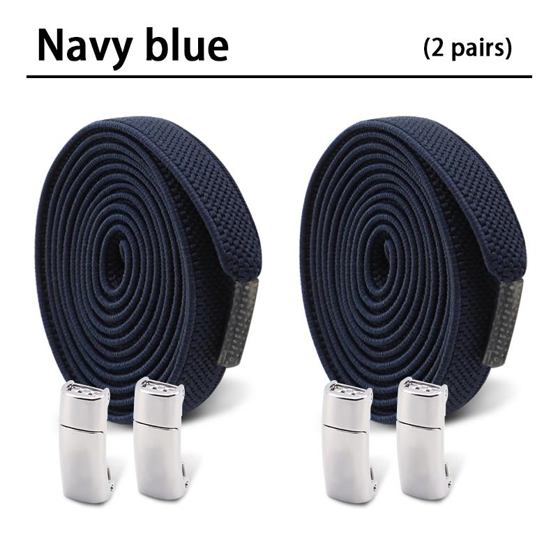 Magnetic Shoe Laces Without Ties Flat Elastic Laces Sneakers Boots No Tie Shoelace Rubber Bands for Shoes Accessories 2Pair
