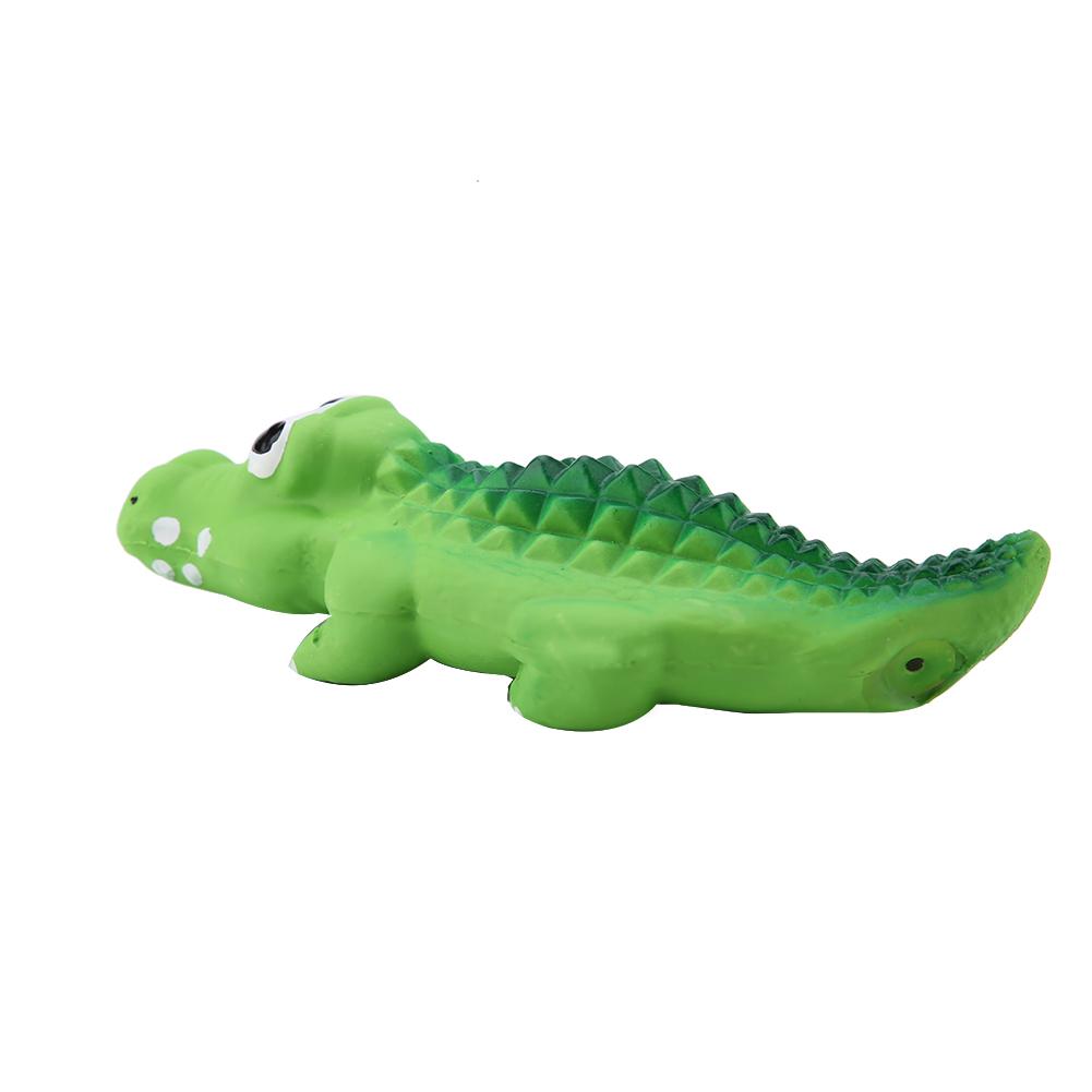 Latex Cute Crocodile Squeaky Dog Chew Toy Pet Puppy Cat Play Toys