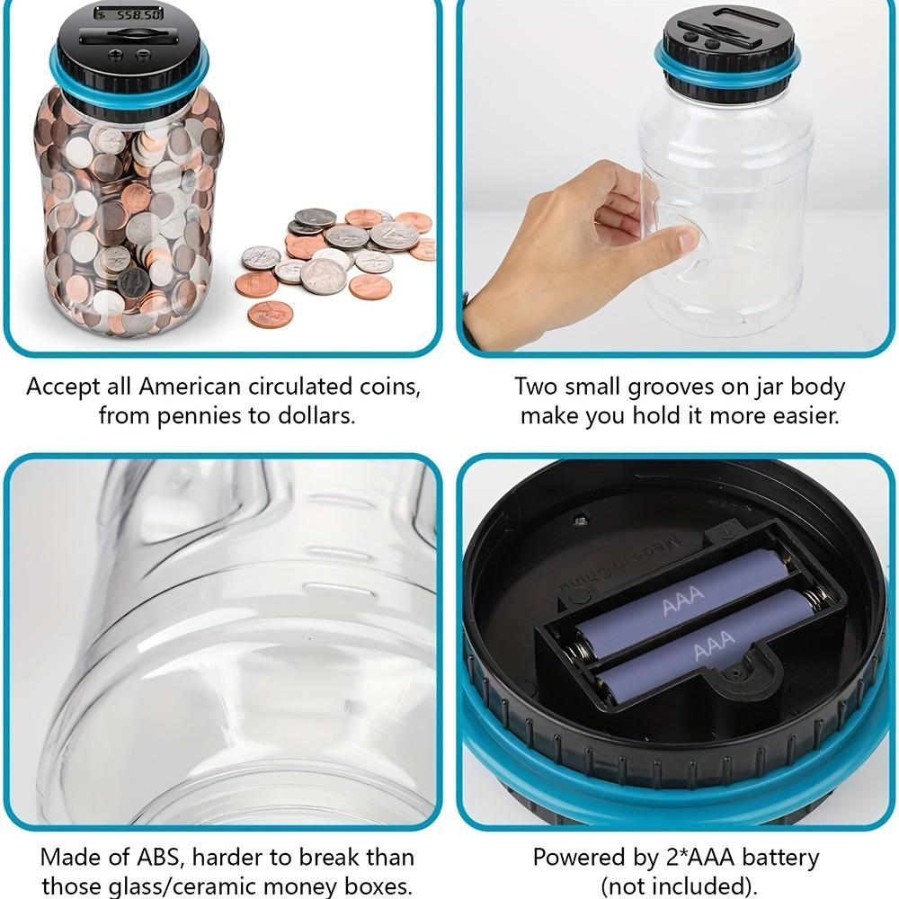 [Digital | Piggy Bank] Digital Piggy Bank, Counting Coin Bank | Money Saving Jar for Boys Kids, Best Gift for Child | Designed for All US Coins