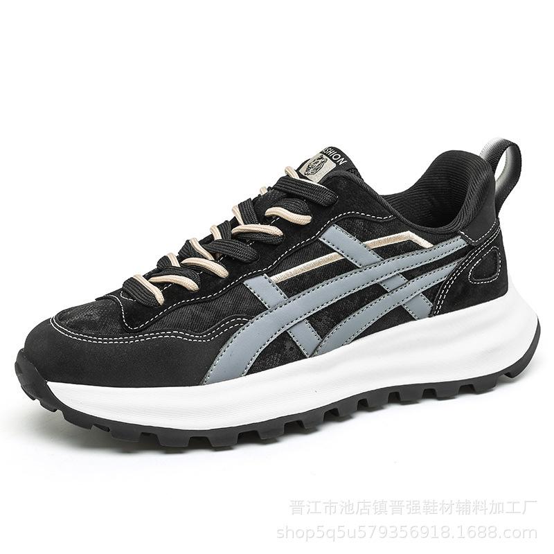 Winter new men's shoes fashion trend casual trendy shoes running shoes men's thick-soled shock-absorbing sports shoes