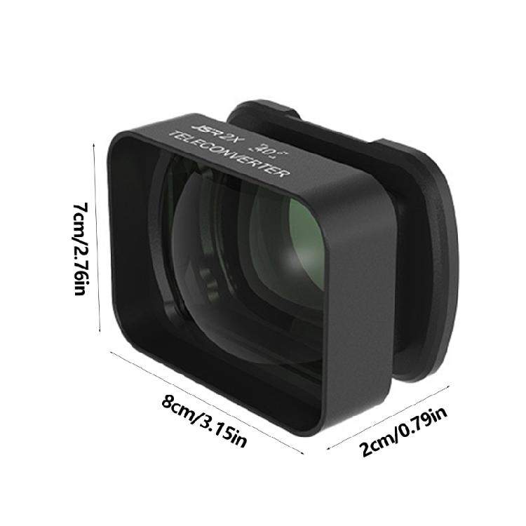 Glass 2X Telephoto And 10X Magnifying Lens Pair For Brittle And Bright Output