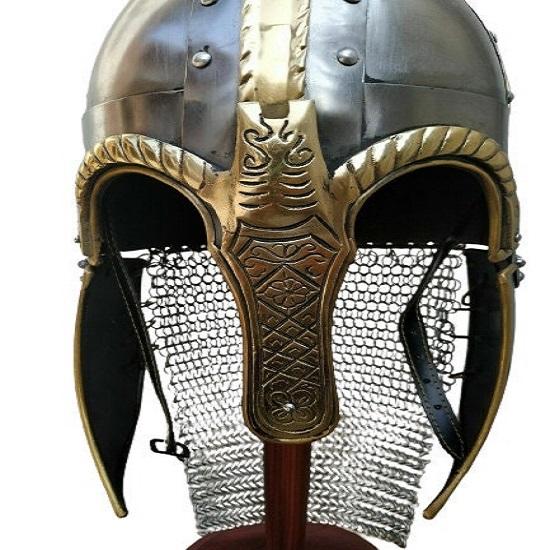 

Викинг Делюкс Кольчужный Шлем Реплика Средневекового Хэллоуина Лучший Шлем Вендел Броня Шлем Хэллоуин Костюм Опора.