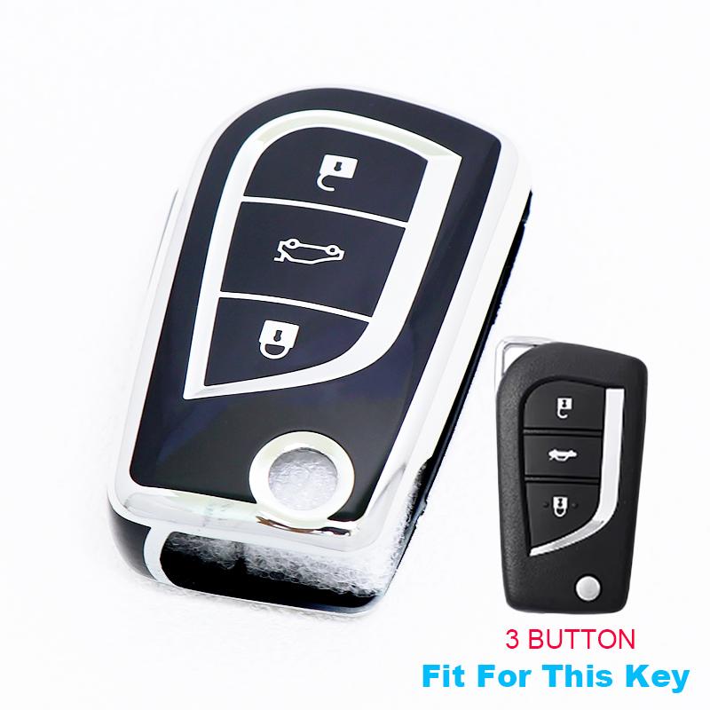 2/3/4 Buttons for Toyota Auris Corolla Reiz Avensis Verso Yaris Aygo Rav4 Scion TC IM TPU Car Key Case Cover Remote Shell Fob