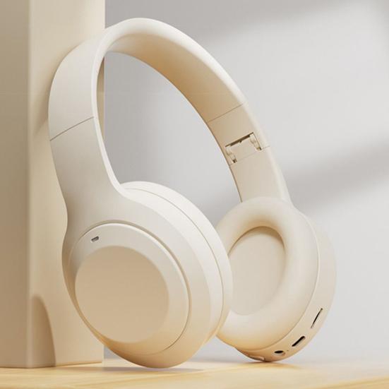 Bluetooth-compatible Headset Type-C Charging Active Noise Cancelling Over Ear Audio Wireless Headphones for Music Play TF Card Support