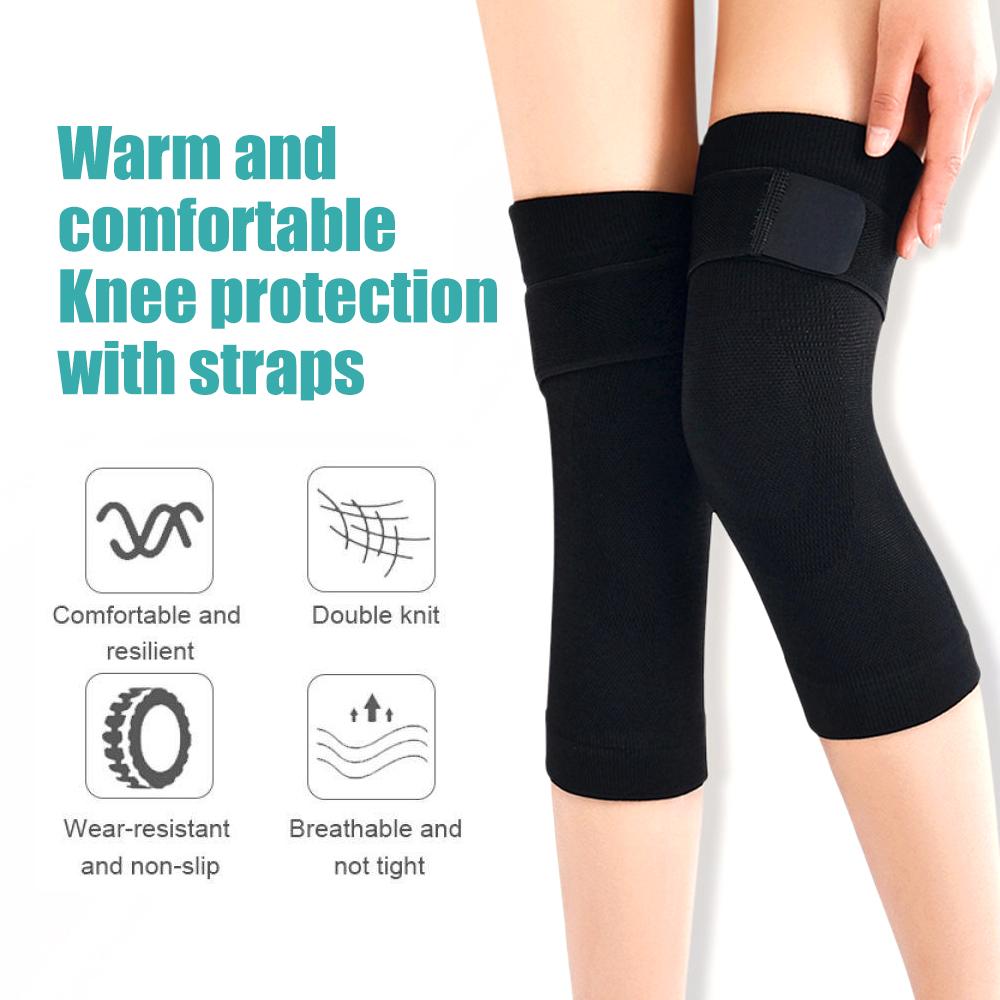 1Pair Compression Knee Sleeves Elastic Knee Brace For Arthritis Pain Relief, Leg Pain Management, Knee Support For Sport Running
