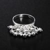 925 Sterling Silver Fashion Wedding Jewelry Romantic Bead Ring