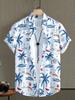 Summer Essential: Tropical Print Short-sleeve Casual Shirt