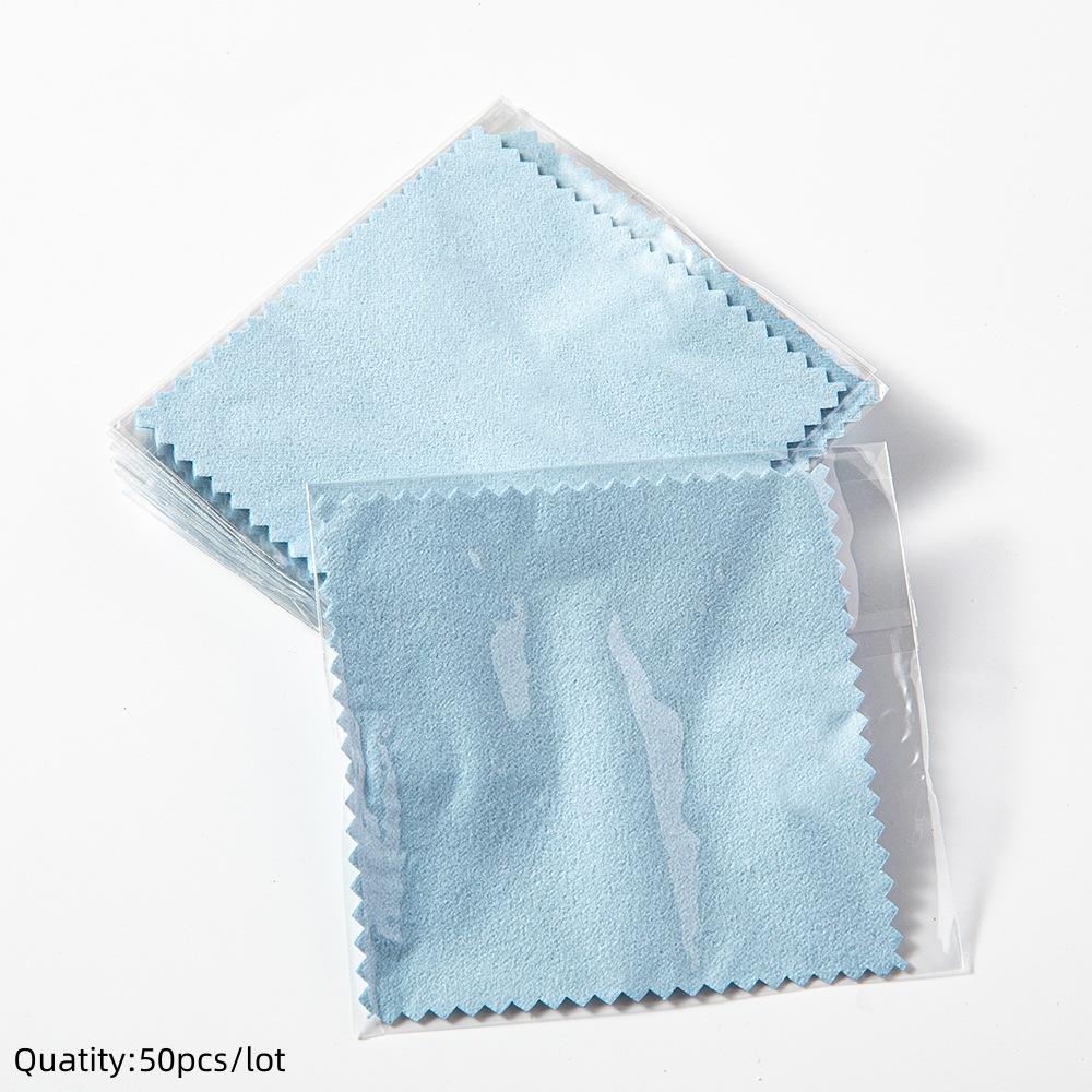 10/50pcs Sterling Silver Cleaning Polishing Cloth Clean Wipe For Professional Jewelry Tool And Equipment Individually Package
