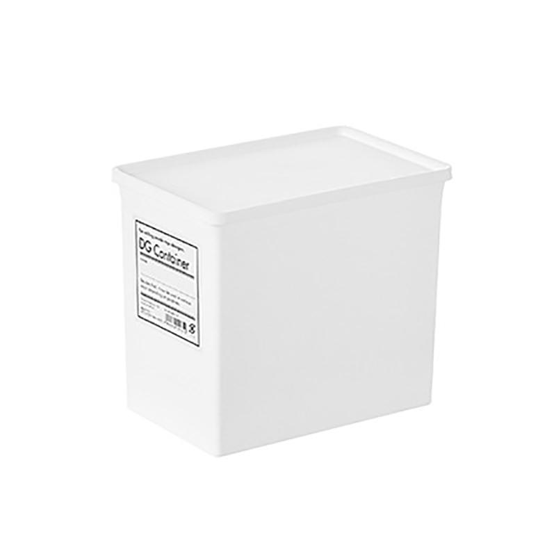 White Laundry Room Storage Box Scent Booster Laundry Beads Powder Container Clothes Clips Case With Dustproof Lid Organizer Box