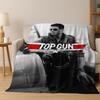 2026 Top Gun Tom Cruise Fighter Sign Art Flannel Blanket,Cozy Soft Throw Blanket for Home Bedroom Bed Sofa Picnic Office Cover