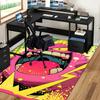 1pc Anime Cat Chair Mat - Cartoon Design Office Rug, Non-Slip Carpet for Desk, Anime Gift Idea, Suitable for Home Decor, Living Room, Bedroom, Game Ro