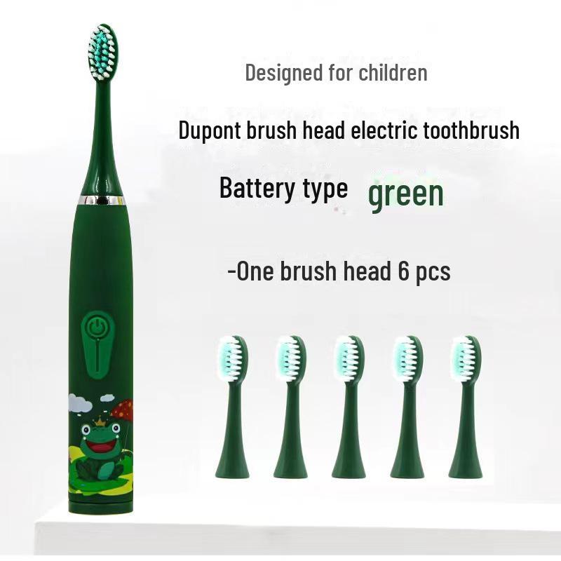 Hot Spot Ultrasonic Electric Toothbrush for Kids - Soft Bristle, Battery-Powered, Creative Student Gift